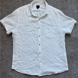 J. Crew White Casual Button Down Shirt